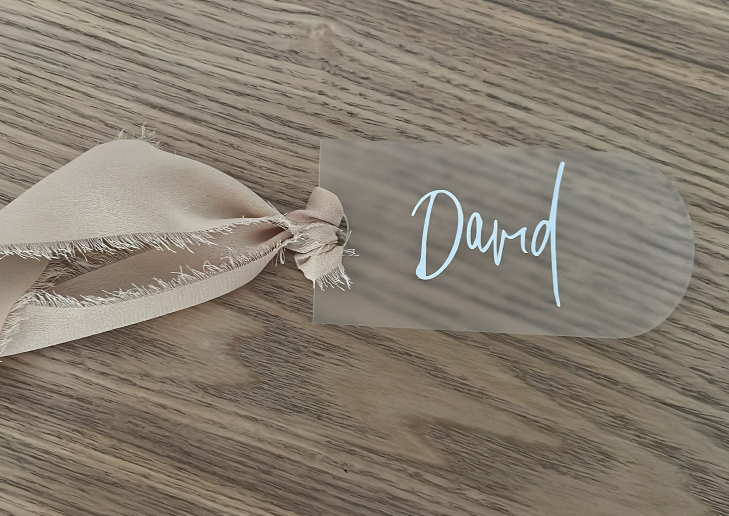 Acrylic Luggage Tag / Place Card